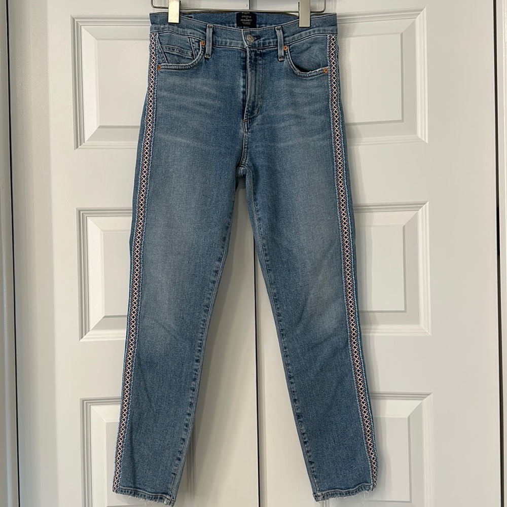 Citizens of Humanity crop detailed stretchy jean